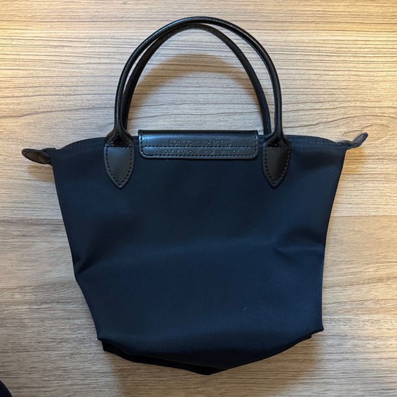 Small longchamp le pliage heavy nylon bag - black - Picture 2 of 12
